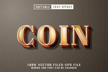 Coin Editable Text Effect