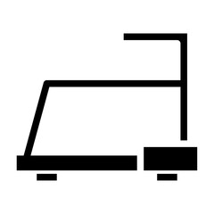 Treadmill solid icon. vector glyph icon for mobile app, website, logo and presentation design.