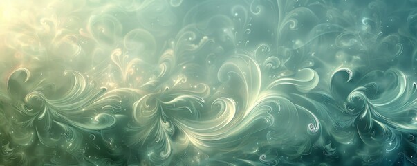 Elegant abstract green and yellow swirling design for iPhone wallpaper and backgrounds