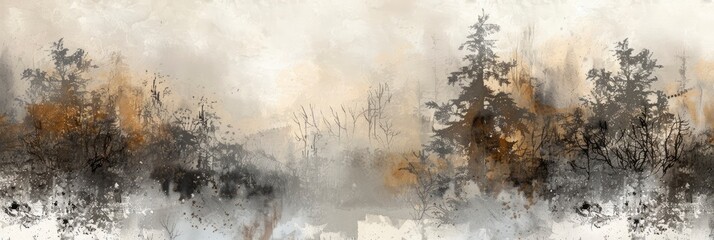 Muted Tones In Abstract Watercolor Art, In Soft Grays And Browns, Evoking Calmness And Subtlety , HD Wallpapers, Background Image