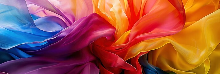 Obraz premium Organic Abstract Forms In A Rainbow Color Scheme, Creating A Vibrant And Joyful Visual Experience , HD Wallpapers, Background Image