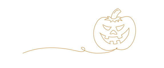 Helloween icon with line art. Helloween celebration symbol. Hellowen icon for background.