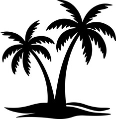 silhouette of palm trees © Khai
