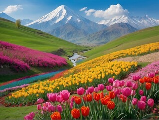 Obraz premium field of flowers