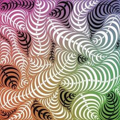 Abstract, Doodles, Multi-colored lines with no fixed shapes make up a picture, Beautiful multi-colored lines make up a picture, Doodle lines, Patterns, White background.