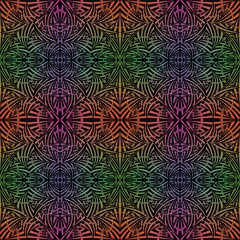 Abstract, Multicolor Doodles in Abstract Form Without Definite Pattern, Multicolor Doodles Assembled Without Fixed Shapes to Form Images, Doodles, Patterns, Images with Black Background.