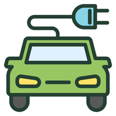 Electric Vehicle Icon