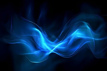 abstract blue smoke
