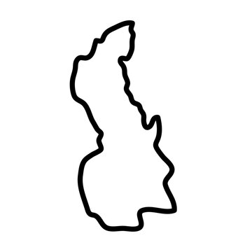 White Nile vector map