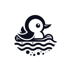  cute Loons icon silhouette vector 