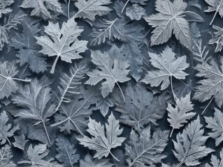 pattern with leaves