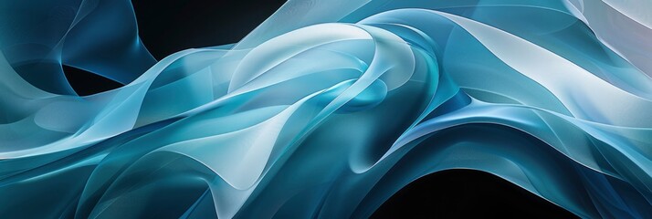 Fototapeta premium Dynamic Contemporary Abstract Patterns With Fluid Shapes, In Flowing Blues And Greens, Suggesting Movement And Fluidity , HD Wallpapers, Background Image