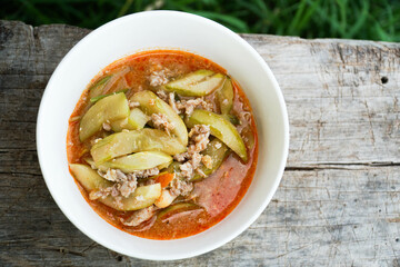 Stir-fried cucumber, Thai food Stir-fried cucumbers that are sweet and delicious Useful vegetables
