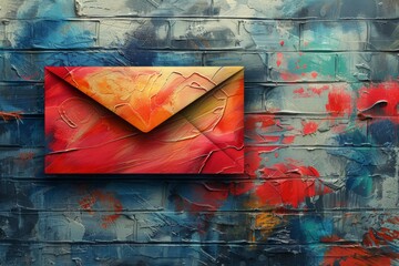 abstract background in colors and patterns for National Postal Worker Day 