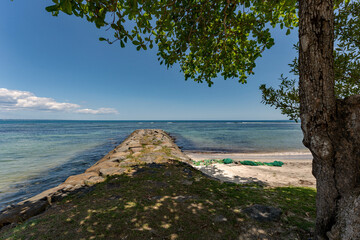 Meerblick auf die Karibik bei Capesterre-Belle-Eau auf Guadeloupe