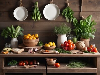 still life with vegetables