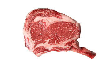 Piece of fresh meat isolated on transparent background