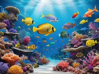 Obraz premium tropical coral reef