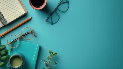 exam setting flat design top view educational evaluation concept animation complementary color scheme