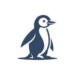 penguin silhouette vector, penguin logo, penguin icon, penguin clipart illustration on white background