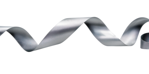 Gray color ribbon isolate on transparent png. Holiday Edition, Ribbon.