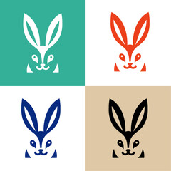 Rabbit logo, Logo Design, Abstract Logo Design.