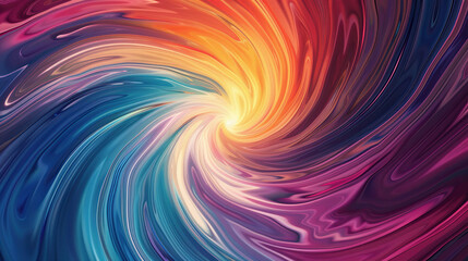 Abstract swirl drawing with dynamic movement