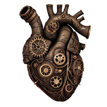 recommend clip art: Steampunk Heart With Gears And Pipes On Transparent Background Clipart
                    