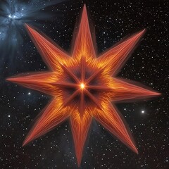 red star burst