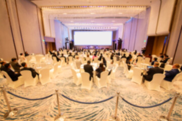 Atmosphere of people at business seminars