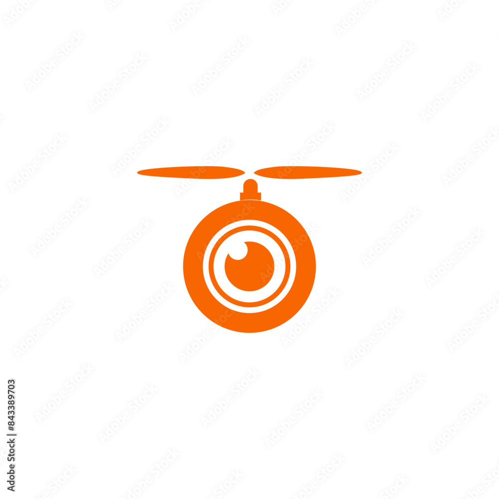 Wall mural Drone Eye Logo Design Vector Simple - Wall murals