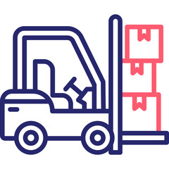 Forklift Loading Icon