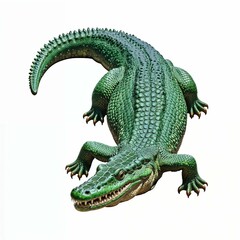 crocodile isolated on white