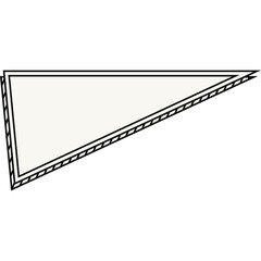 Fototapeta premium Comic Line Banner Geometric