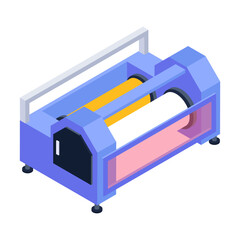 Sewing and Textile Tools Isometric Icons 
