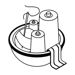 Sewing and Textile Accessories Isometric Icons