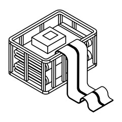 Sewing and Textile Accessories Isometric Icons