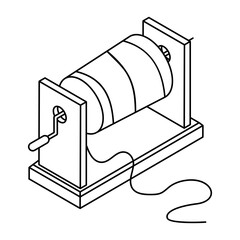 Sewing and Textile Machines Isometric Icons