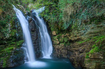 Molise, the waterfalls of Carpinone