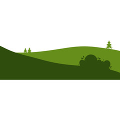 Fototapeta premium Hill Forest Land