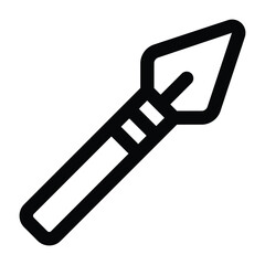 Simple Spear icon. The icon can be used for websites, print templates, presentation templates, illustrations, etc