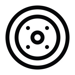 Simple Shield icon. The icon can be used for websites, print templates, presentation templates, illustrations, etc