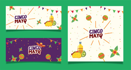 Realistic Mexican lemon Drink With Taco Shawarma Food Vector Banner Poster Vector Template. Mexican Delicious Food Template. Taco Pepper Chili Tasty