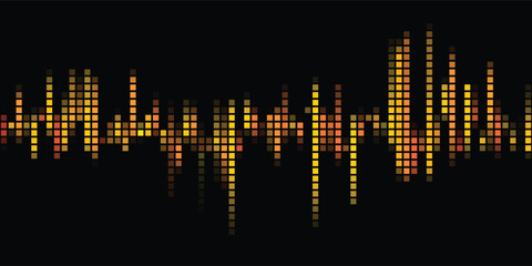 Colorful sound wave. Voice, audio energy concept, background