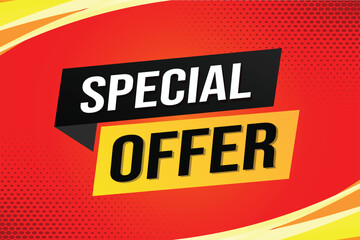 Special offer final sale tag. Banner design template for marketing. Special offer promotion or retail. background banner modern graphic design for store shop, online store, website, landing page

