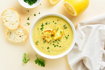 Cauliflower cheese soup
