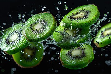 Spinning Kiwi Halves