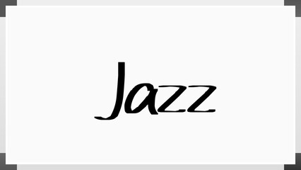 Jazz (ジャズ) のホワイトボード風イラスト