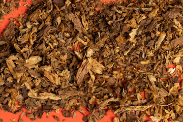 dangerous to health tobacco leaves for smoking in a cigarette