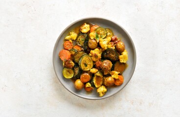 Vegetarian stew with mixed vegetables
